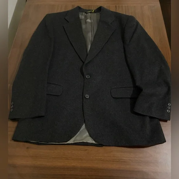 Vintage Branford & Taylor Camel Hair Blazer 44R L Made in USA Mens